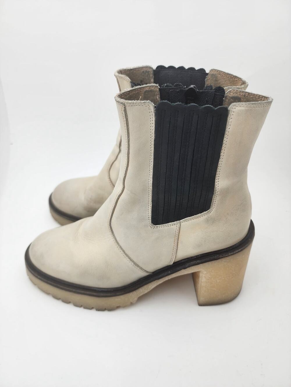 Free people Boots white James chunky Womens 8.5 gorpcore y2k style lagenlook